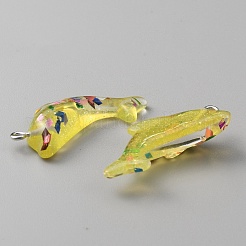 Прозрачные смоляные подвески&nbsp;DIY-TAC0020-25A