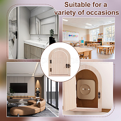 2 шт. деревянная крышка розетки выключателя&nbsp;AJEW-GA0008-85