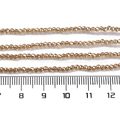 Стеклянные бусины с гальваническим покрытием &nbsp;EGLA-H107-01A-PL01