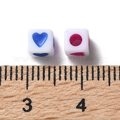 Непрозрачные акриловые бусины&nbsp;OACR-D301-06