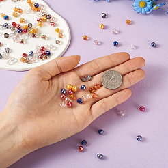 400шт 8 стильные гальванические стеклянные бусины нити&nbsp;EGLA-BY0001-02