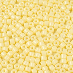 Непрозрачный стеклянный бисер с краской для выпечки&nbsp;SEED-T008-02B