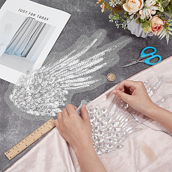 2 шт. 2 стиля крыльев со стразами&nbsp;DIY-BC0015-90