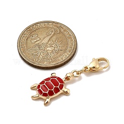 Подвесные украшения из эмалевого сплава с черепахой&nbsp;HJEW-JM04323