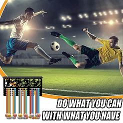 Прямоугольный железный держатель для медалей&nbsp;ODIS-WH0052-054