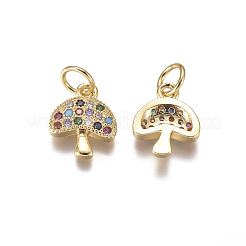 Латунные микро проложить кубического циркония подвески&nbsp;ZIRC-I038-11G