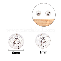 Гальванические бусины из натуральной лавы&nbsp;G-NB0001-94C