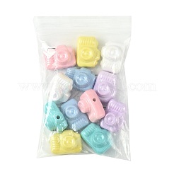 12шт 6 цвета непрозрачные акриловые бусины&nbsp;MACR-FS0002-32