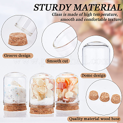 Купол из прозрачного стекла&nbsp;AJEW-CP0005-90E