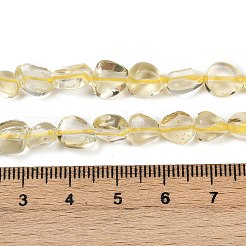 Нити из натуральных бусин лимонного кварца (обработанных нагреванием)&nbsp;LS-G-Q060-D07