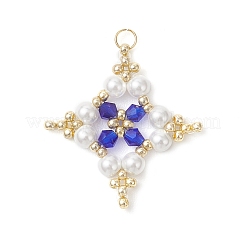 7 шт. подвески-звезды из стеклянных бусин&nbsp;PALLOY-MZ01165