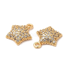 Подвески из латуни с микропаве и кубическим цирконием&nbsp;KK-B074-45G