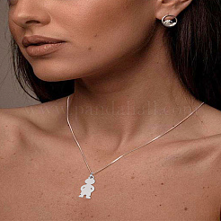 4 шт. 2-х цветные подвески из хирургической нержавеющей стали 316&nbsp;STAS-LP0002-92