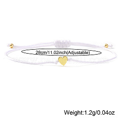 Регулируемые браслеты из плетеного полиэстерного шнура ко Дню святого Валентина&nbsp;GM2838-7