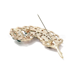 Брошь из листового сплава с акриловыми стразами&nbsp;LS-JEWB-C029-17C