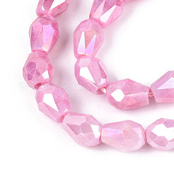 Антикоррозийные гальванические стеклянные бусины&nbsp;X-GLAA-T025-13A-06