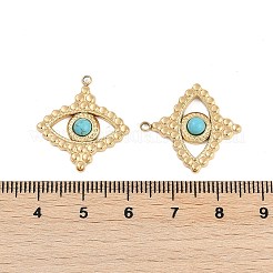 Подвески из синтетического бирюзового глаза&nbsp;STAS-I325-138G