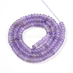 Окрашенные природные белый нефрит бисер пряди&nbsp;X-G-T139-57A-08