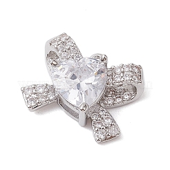 Покрытие стойки латунь микропаве прозрачные подвески из кубического циркония&nbsp;KK-H463-10P-01