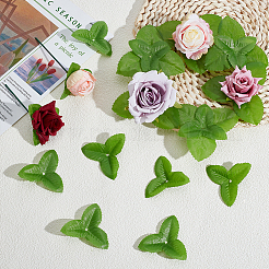 Ткань искусственный лист розы&nbsp;AJEW-WH0270-951B