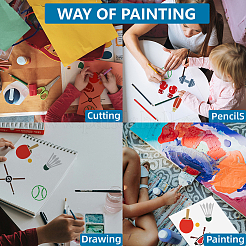 1 комплект трафаретов для рисования домашних животных&nbsp;DIY-MA0005-49B