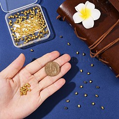 200 шт. биконусные латунные бусины-разделители&nbsp;KK-YW0003-39