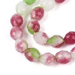 Природные окрашенные белого нефрита нитей бисера&nbsp;G-T142-89E