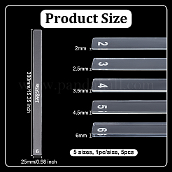 5 шт. 5 стиля акриловых направляющих для глины&nbsp;TOOL-OC0001-98
