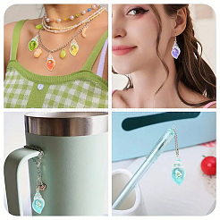 30шт светящиеся подвески из прозрачной смолы&nbsp;RESI-YW0004-64