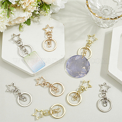 18 шт. 3-х стильные застежки из сплава для брелка&nbsp;KEYC-SP0001-49C