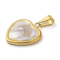 Подвески из смолы с имитацией белых ракушек&nbsp;STAS-R229-10D-G