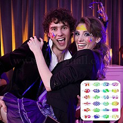 Пластиковые трафареты для рисования лица&nbsp;DIY-WH0304-582D