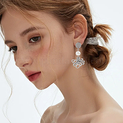 32 шт. 2 цвета 201 нержавеющая сталь плоская круглая фурнитура для сережек-гвоздиков&nbsp;STAS-BBC0008-90