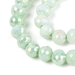 Антикоррозийные гальванические стеклянные бусины&nbsp;GLAA-N056-6mm-09