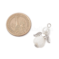 Стеклянные жемчужины круглые бусины и бусины из АБС пластика имитация жемчуга подвески&nbsp;PALLOY-JF04094-02