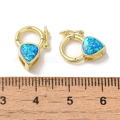 Стойки покрытие латунь Twister застежками&nbsp;KK-P268-03C-G