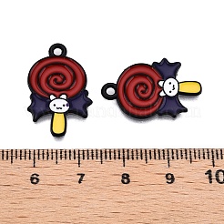 Подвески из эмалевого сплава с распылением на тему Хэллоуина&nbsp;ENAM-T020-09K