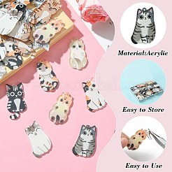 30шт 15 стиля акриловые подвески&nbsp;OACR-CJ0001-96