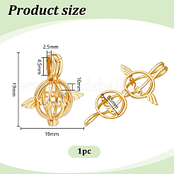 1 шт. 925 подвески из стерлингового серебра с полыми бусинами&nbsp;STER-PH0003-81G