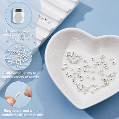 100 шт. Латунные дистанционные бусины&nbsp;KK-FI0001-02A-S