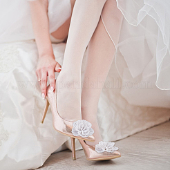 2 шт. железные и абс искусственные жемчужные пряжки для обуви&nbsp;DIY-FH0008-23