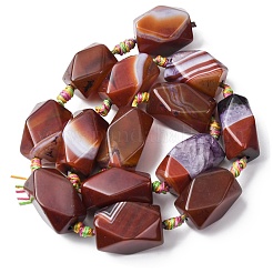 Природный агат бисер нитей&nbsp;G-P605-I01-01