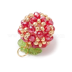 Подвески из акрила и стеклянных бусин&nbsp;PALLOY-MZ00880-01