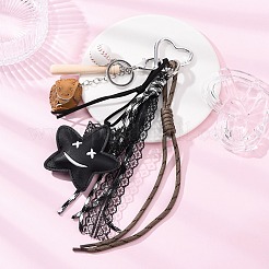 2 шт. подвеска в виде звезды из полиэфирной веревки&nbsp;HJEW-JM04382-02