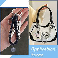 10шт брелок из искусственной кожи&nbsp;KEYC-SC0001-35B