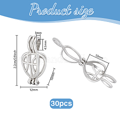 30 шт. подвески из сплава с полыми каплевидными бусинами&nbsp;KK-PH0014-16