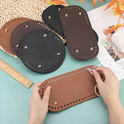 6 шт. 6 стиля искусственной кожи вязание крючком дно сумки&nbsp;DIY-PH0006-58