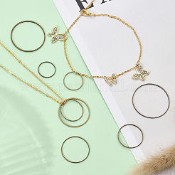 240шт 8 стильных латунных соединительных кольца&nbsp;FIND-CA0006-05AB