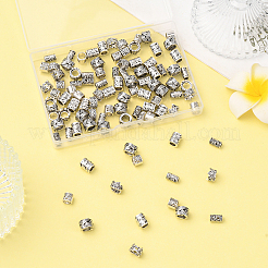 100шт 5 стиля европейские бусины из сплава в тибетском стиле&nbsp;FIND-SP0020-72