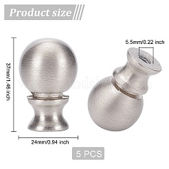 Шариковые лампы из цинкового сплава для верхней ручки ламп&nbsp;FIND-WH0048-52